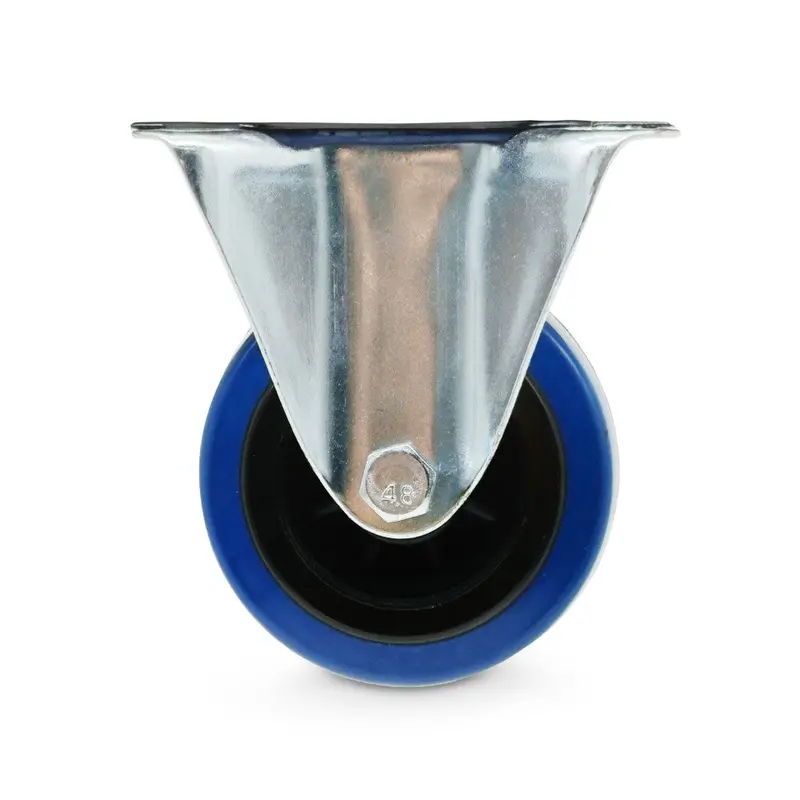 Grip 42061 100Mm Elastic Rubber Fixed Caster – 80Kg Industrial Duty 1