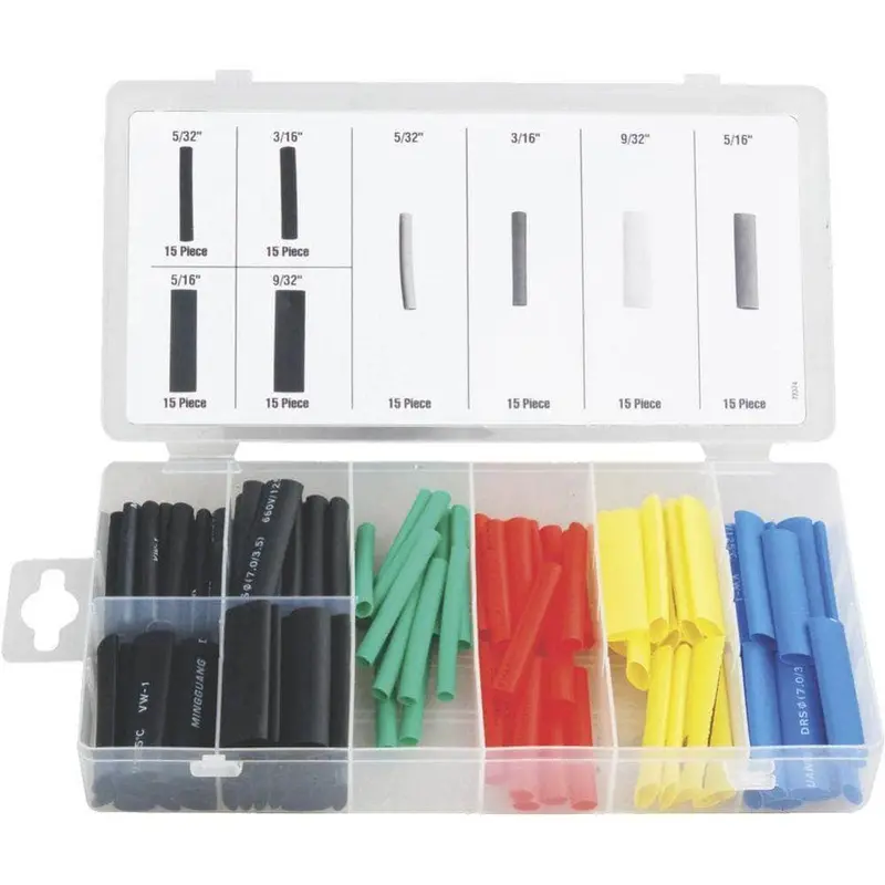 Grip 43110 75-Piece Color-Coded Heat-Shrink Tubing Kit 1