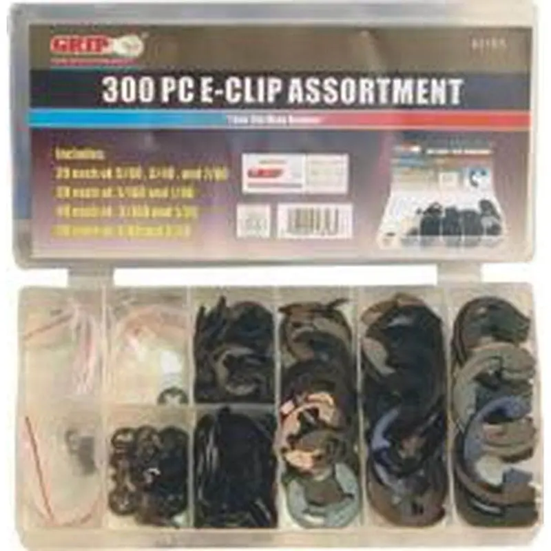 Grip 43165 300-Piece Sae Steel E-Clip Variety Pack 1