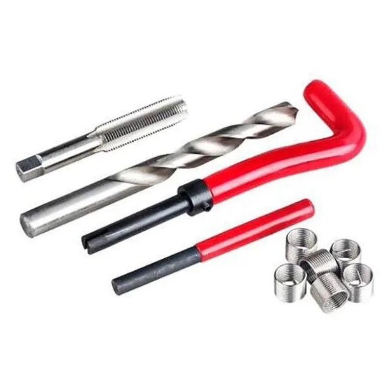 Grip 53215 M8 Helicoil Thread Repair Kit – 25-Piece Metric Insert System With Installation Tools 1