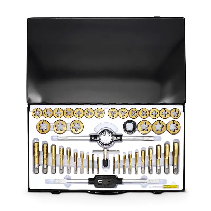 Grip 53300 45-Piece Sae Tap And Die Set – Premium Tungsten Steel Thread Repair Tools 1