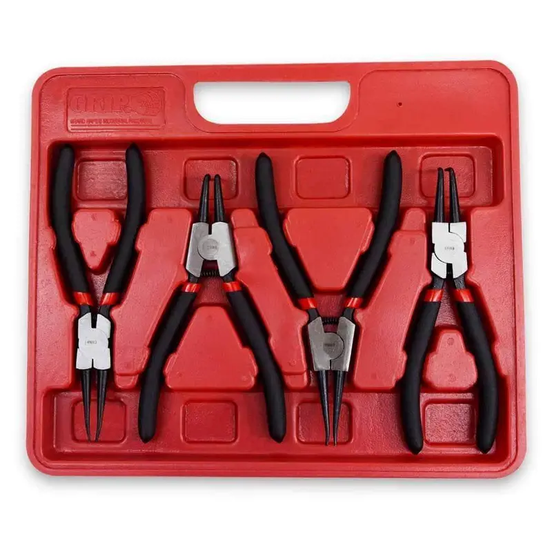 Grip 57135 4-Piece Circlip Plier Set – 175 Mm, Mixed Internal/External Styles 1