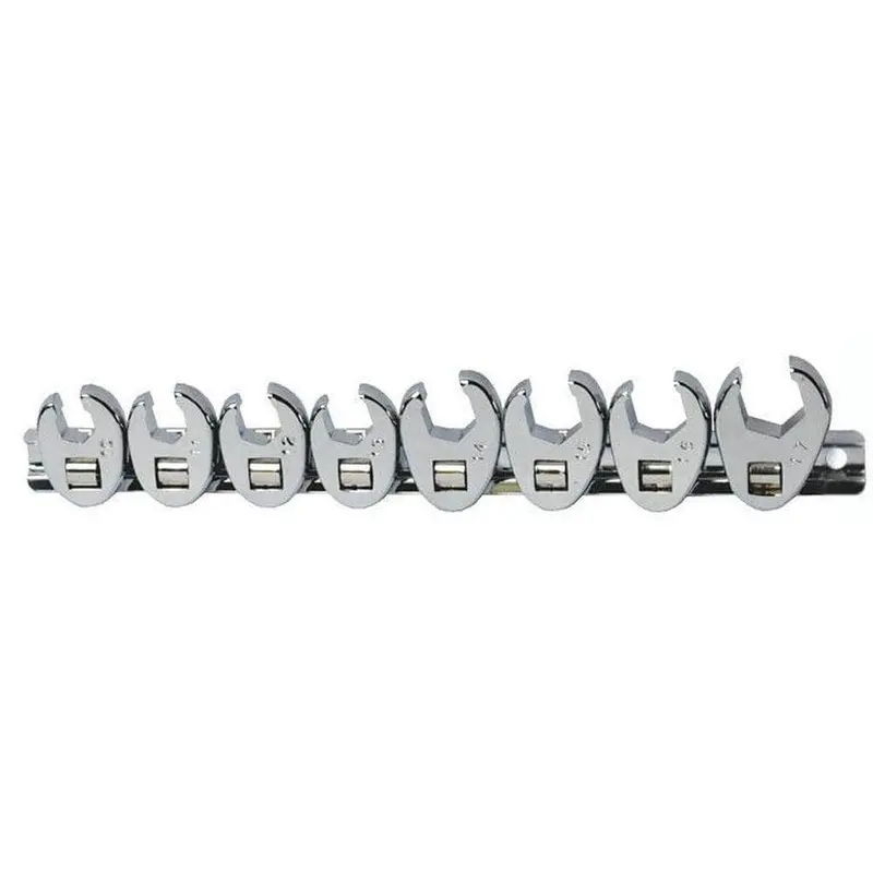 Grip 90102 8-Piece Sae 3/8" Drive Flare Nut Crowfoot Wrench Set – Tubing And Fitting Specialist Tools 1