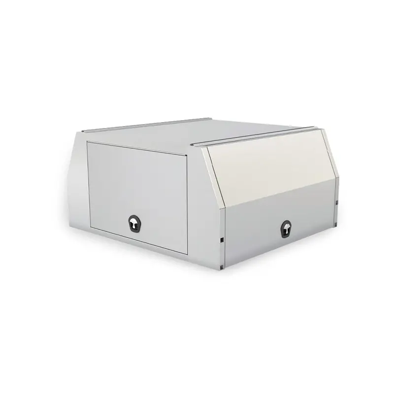 Grip Guc1800F Polished Aluminium 3-Door Ute Canopy – 1800 X 1800 X 860 Mm 1