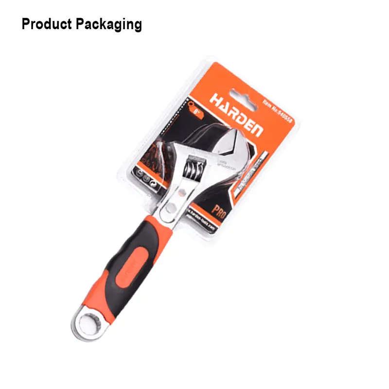 Harden 12-Inch Pro Adjustable Wrench With Precision Jaw Alignment 1