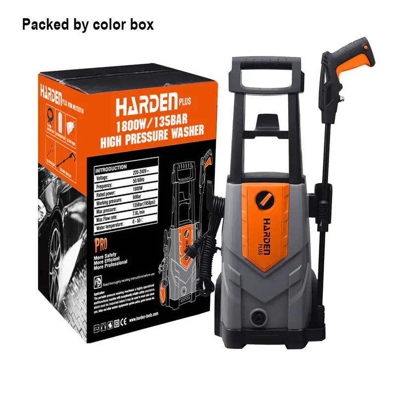Harden 1800W / 135 Bar Electric Pressure Washer – Heavy-Duty Cleaning, Model 753718 1