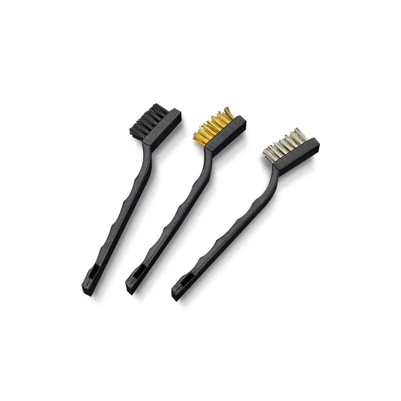 Harden 3-Piece 175Mm Nylon-Steel-Brass Brush Set – Industrial Cleaning Kit 1