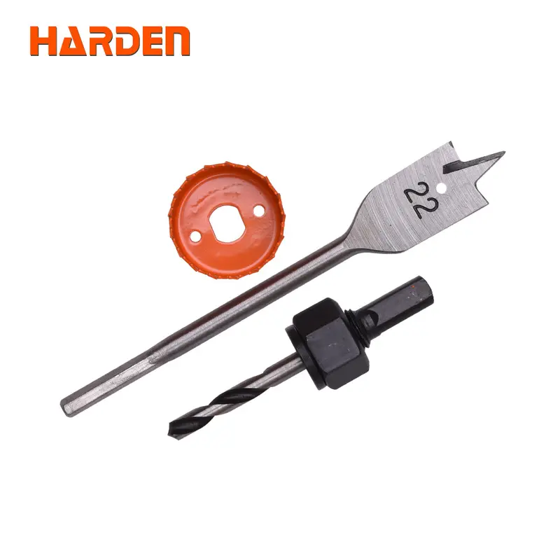 Harden 3-Piece Wood Hole Saw Set – Interchangeable Diameter Blades 1