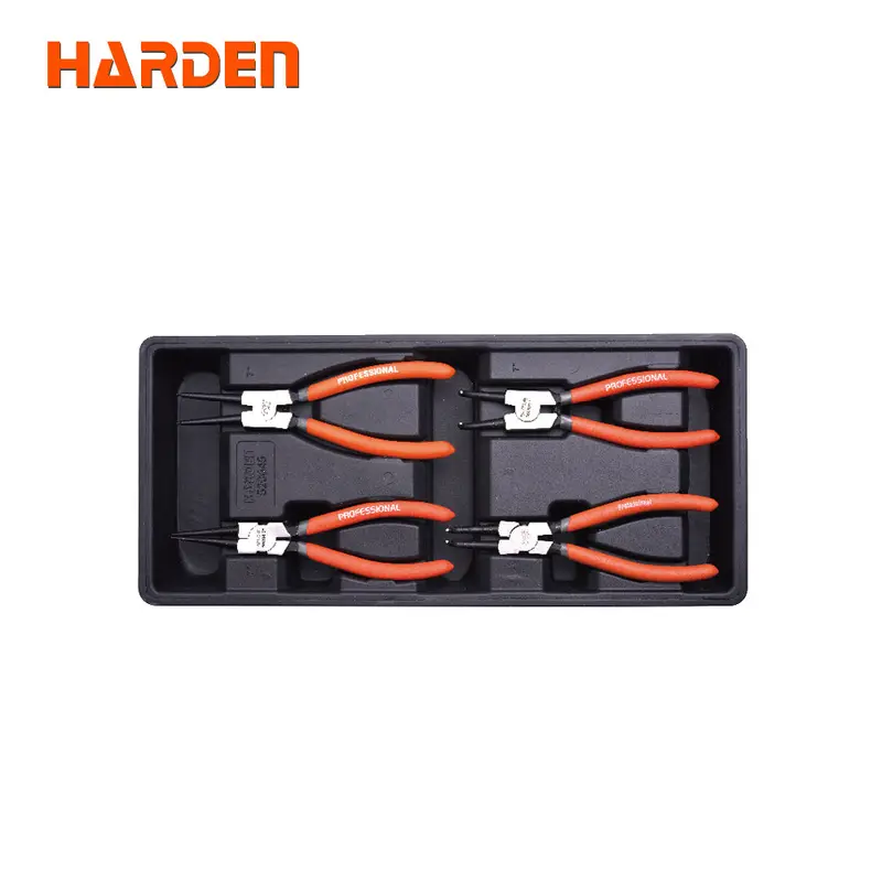 Harden 4-Piece Internal And External Circlip Plier Set 1