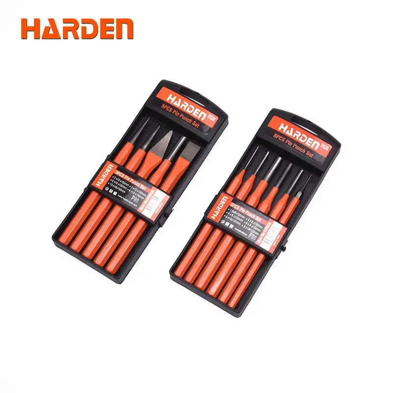 Harden 5-Piece Chisel And Punch Set – Forging-Grade Cold Chisels And Center Punches (Model 610835) 1