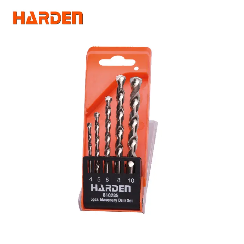 Harden 5-Piece Masonry Drill Bit Set For Concrete And Brick 1
