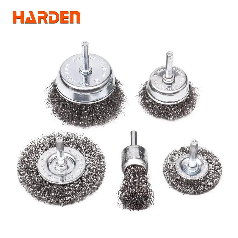 Harden 5-Piece Wire Brush Set – Stainless Steel Brushes For Cleaning, Rust Removal, And Surface Prep (Model 611535) 1
