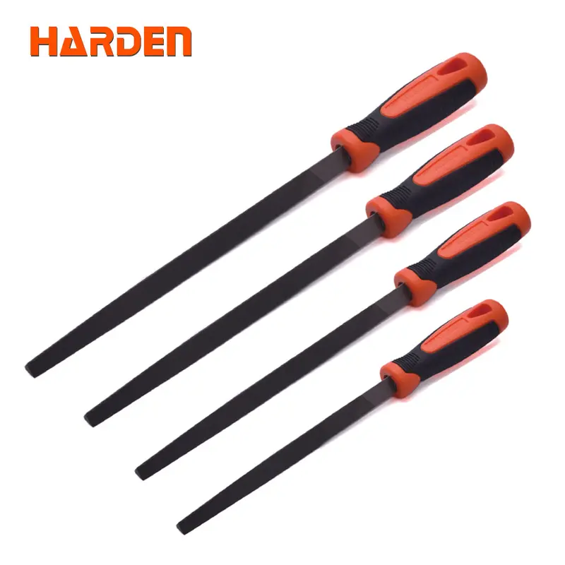 Harden 6-Inch Triangular Half-Smooth File With Cushioned Handle 1
