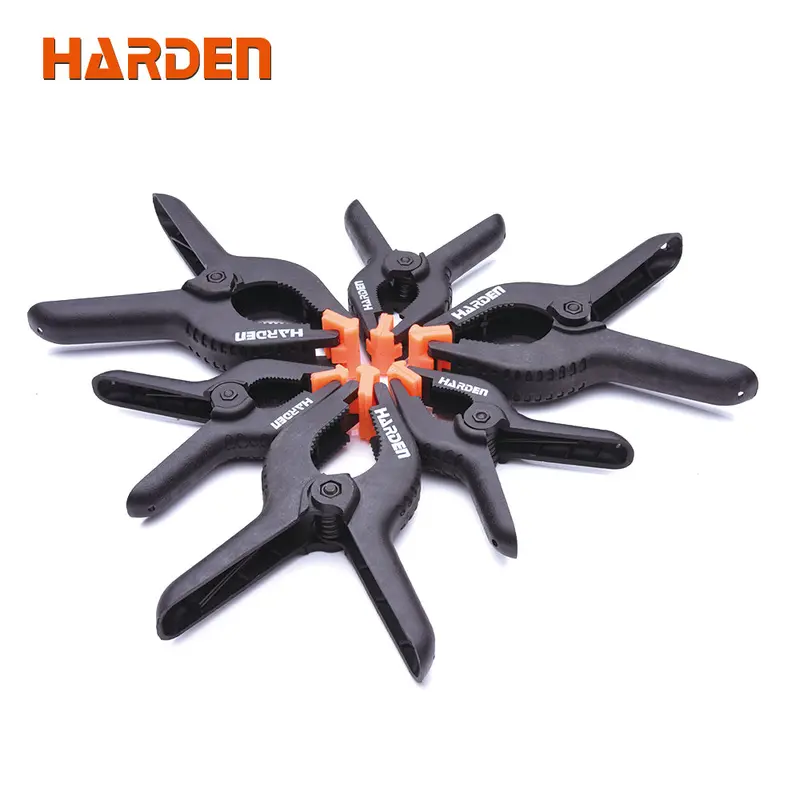 Harden 6-Piece 6-Inch Spring Clamp Set – Strong Retaining Force 1