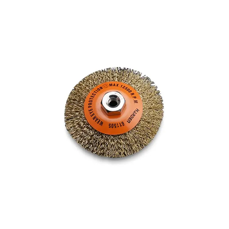 Harden 611505 100Mm (4") Bevel-Shaped Crimped Wire Brush 1