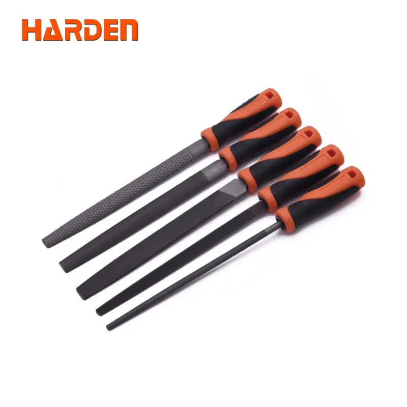 Harden 8-Inch 5-Piece File Set – Assorted Shapes & Cuts 1