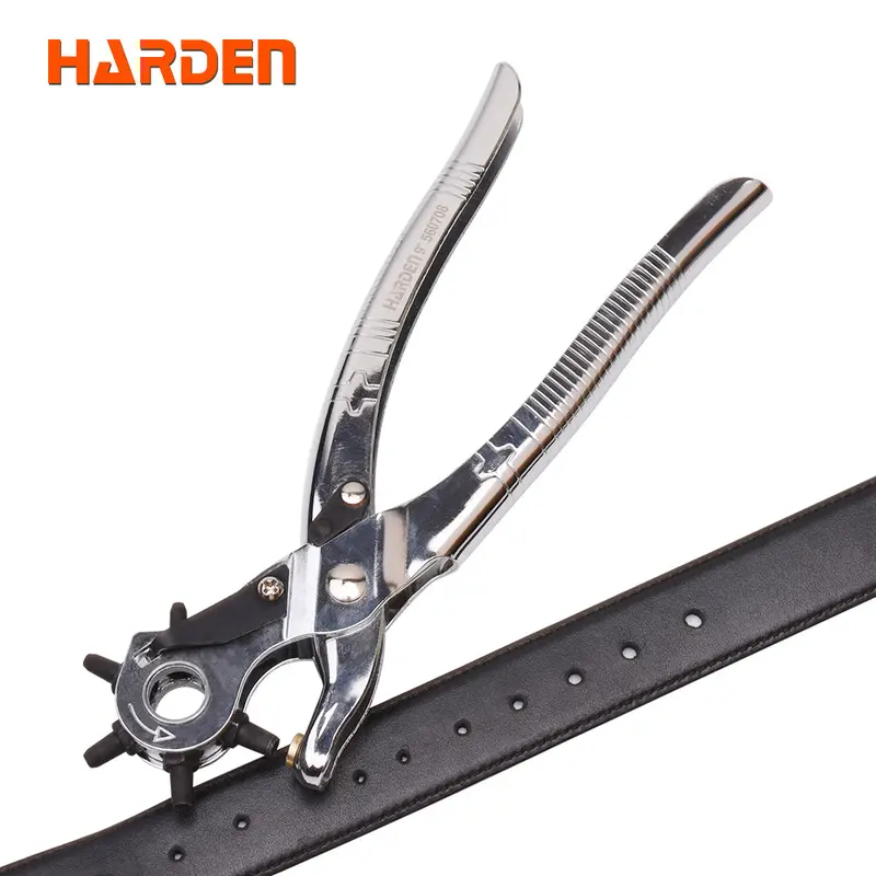 Harden 9-Inch Rotary Punch – Manual Hole-Punching Tool For Leather, Paper & Thin Metals (Model 560708) 1