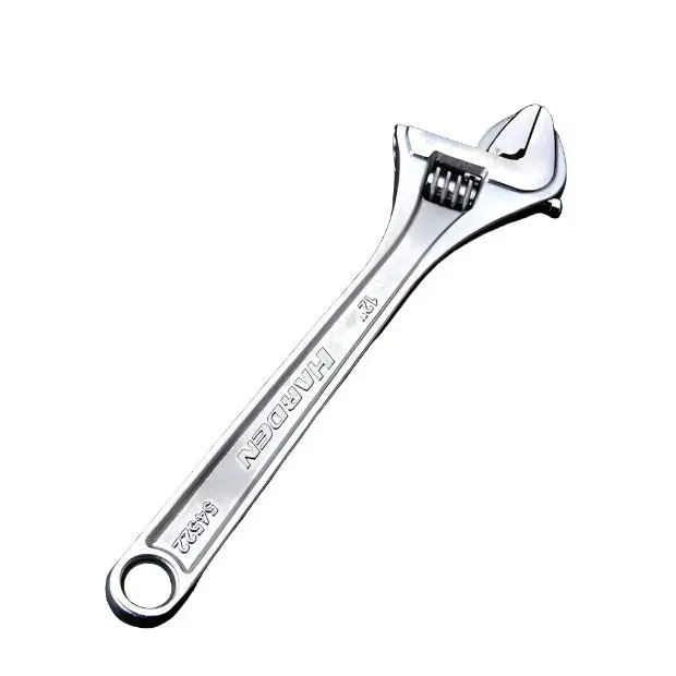 Hardened 6-Inch Adjustable Wrench – European Profile, Carbon Steel Construction 1