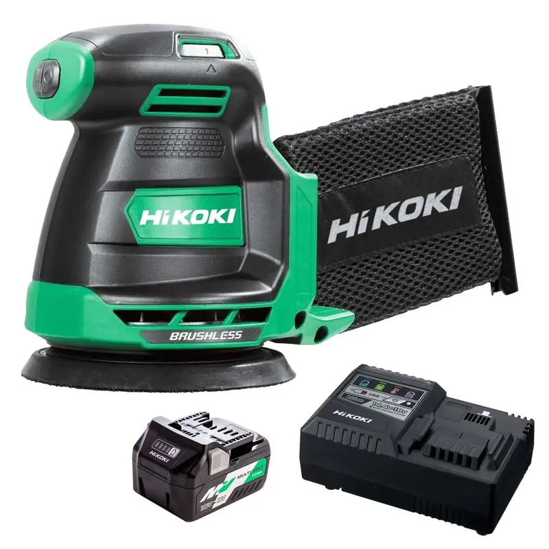 Hikoki Sv1813Daj2Z 18V Brushless Random Orbit Sander – 125Mm, Includes Battery & Charger 1