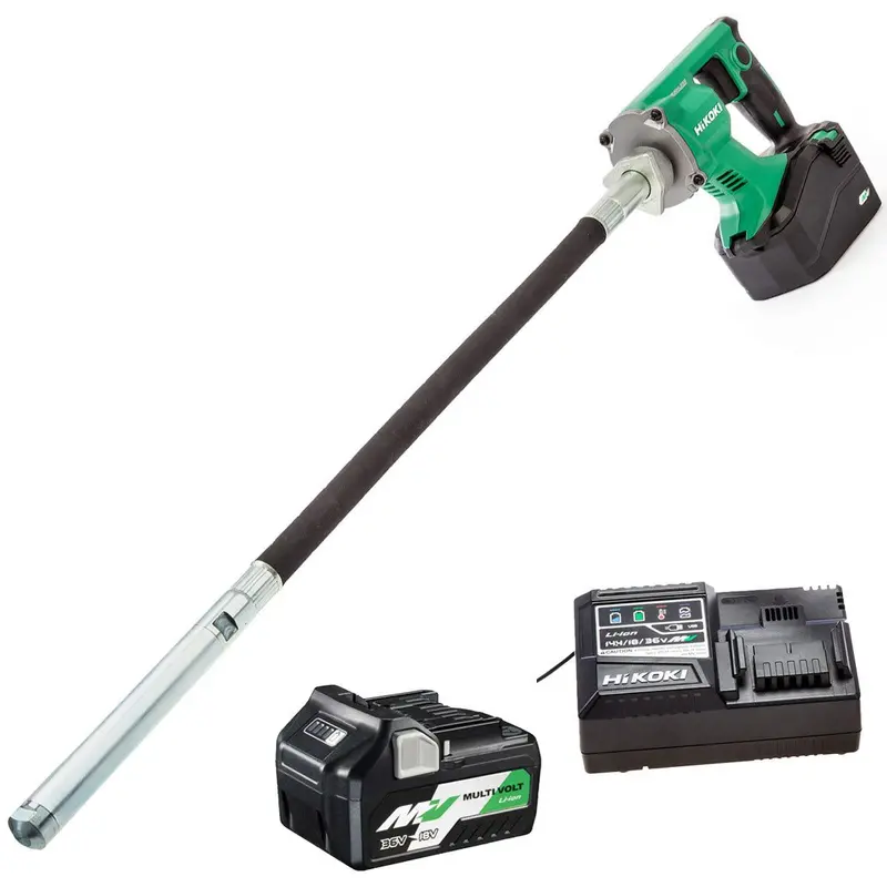 Hikoki Uv3628Dajyz 36V Brushless Concrete Vibrator (28Mm) With 4.0Ah Battery & Charger 1