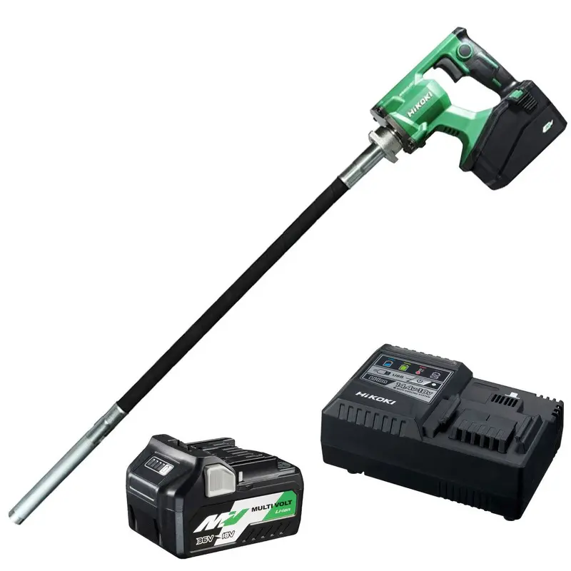 Hikoki Uv3628Daw4Z 36V Brushless Concrete Vibrator – 28Mm Probe, Includes Dual-Capacity Battery & Charger 1