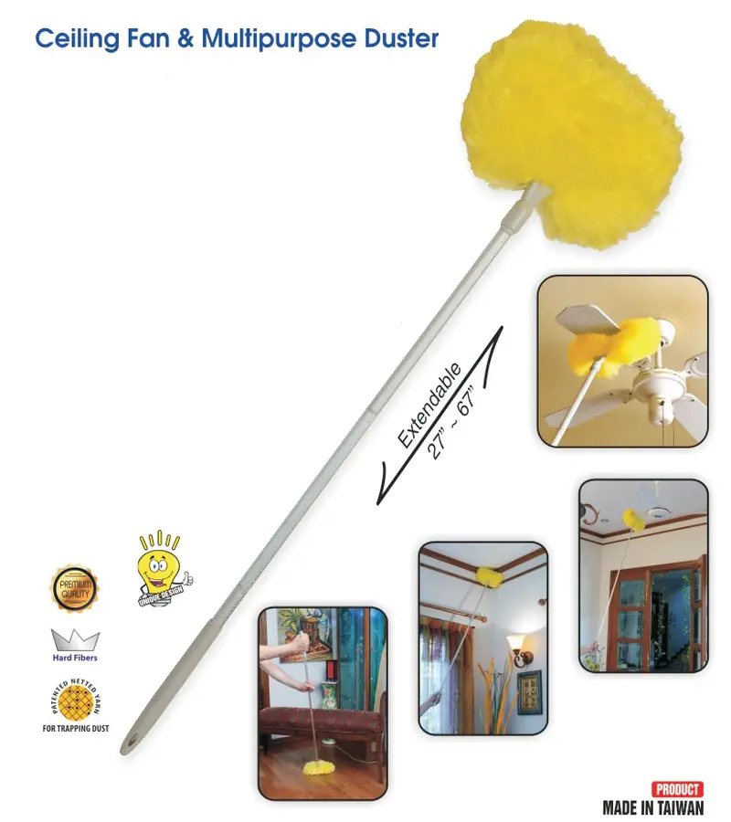 Histar Extendable Ceiling Fan & Multi-Surface Duster 1