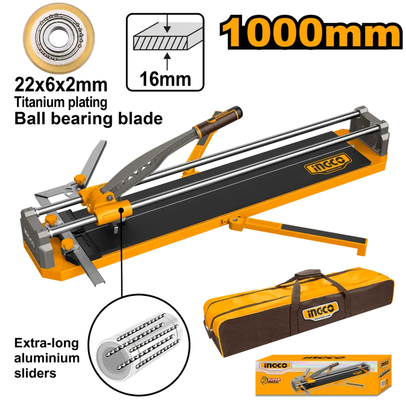 Ingco 1000Mm Heavy-Duty Tile Cutter – Extended-Length Manual Tile Saw 1