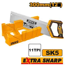 Ingco 12-Inch Mitre Box & Back Saw Combo Kit – Hmbsb30062 1