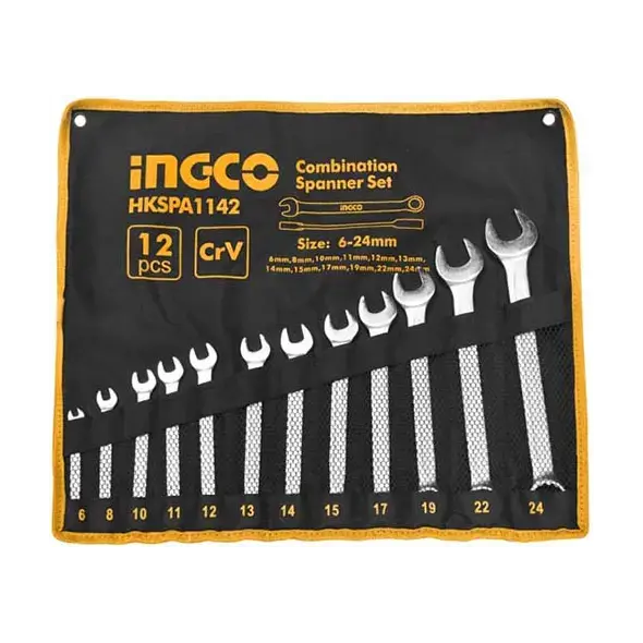 Ingco 12-Piece Combination Wrench Set – Professional Grade 1