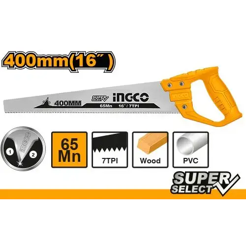 Ingco 16-Inch General-Purpose Hand Saw – Hhas15400 1