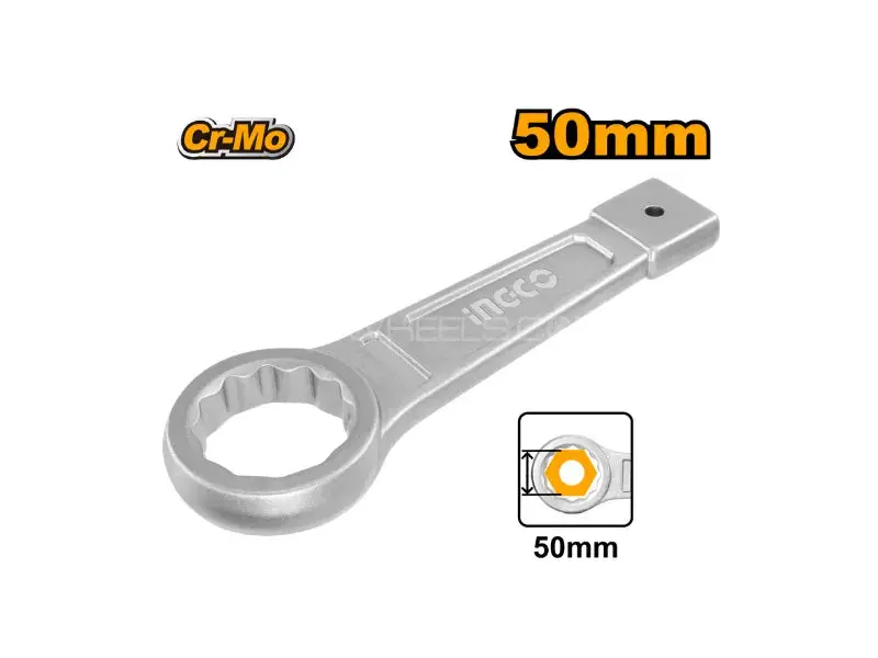 Ingco 255 Mm Ring Slogging Wrench – Reinforced Forged Steel 1