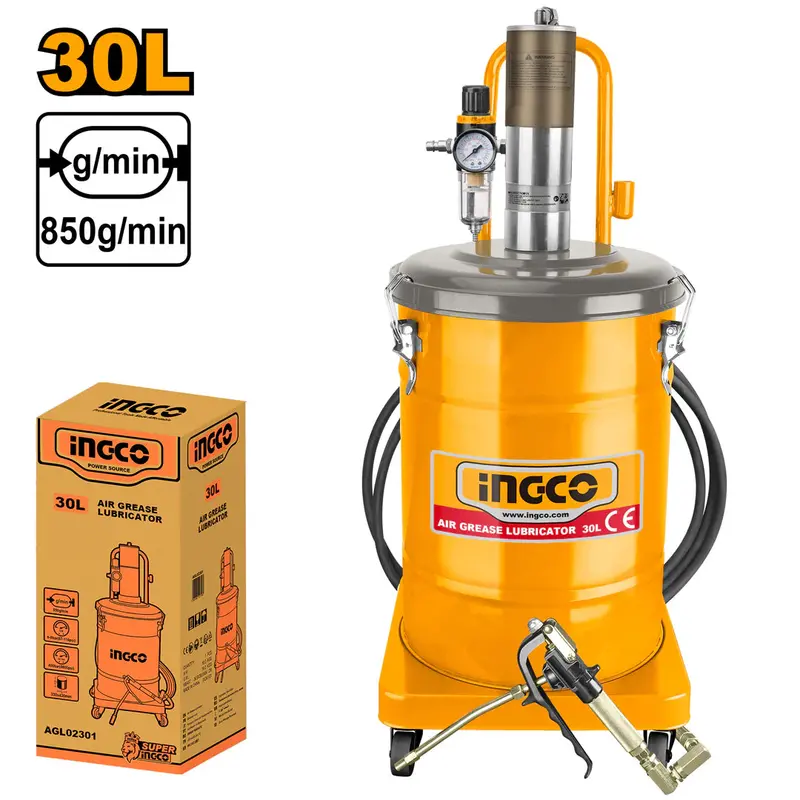 Ingco 30L Pneumatic Grease Lubricator – Agl02301 1