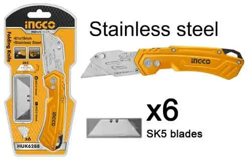 Ingco 6-Piece Multi-Function Folding Knife Set – Huk6288 1