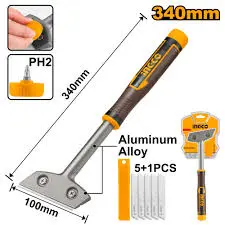Ingco 6-Piece Stainless Steel Metal Scraper Set – Hgs3088 1