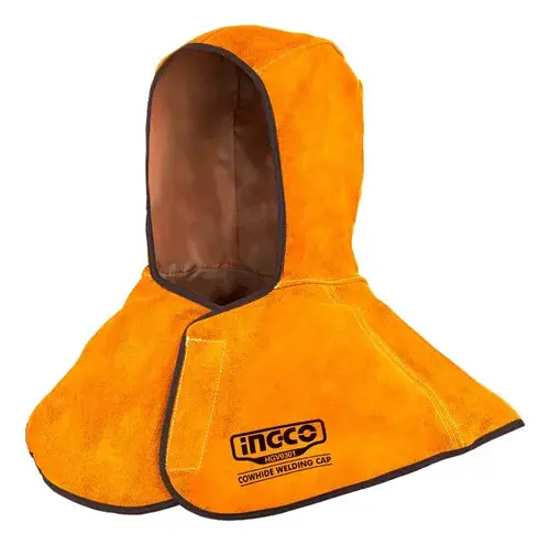 Ingco Cowhide Welding Cap – Lightweight Safety Headgear (Hgv0301) 1