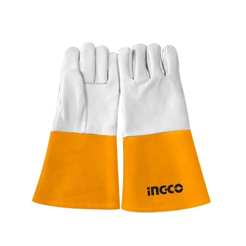 Ingco Grain Goatskin Welding Gloves – 16 Inch (Hgvg01) 1