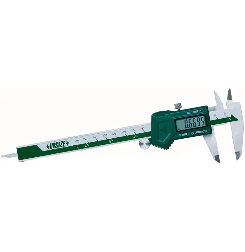 Insize 6-Inch Digital Vernier Caliper – Stainless Steel, Ip54 Rated 1