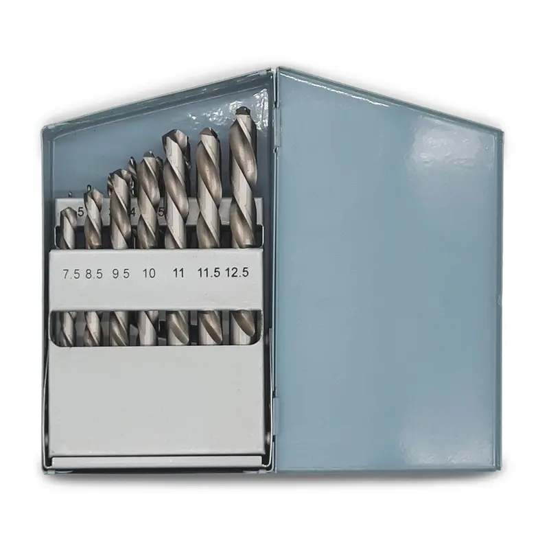 Insize In0004 – 15-Piece Left-Hand Hss M2 Drill Bit Set For Reverse Applications 1