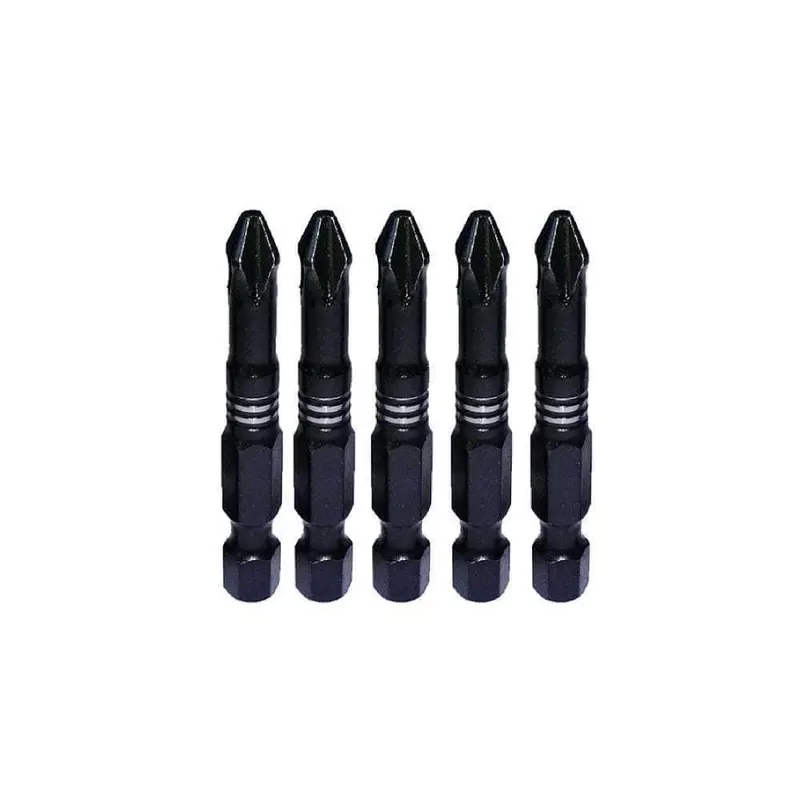 Insize Inph2505 Premium Ph2 Phillips Torsion Bit Set — 5-Piece, 50Mm Length 1