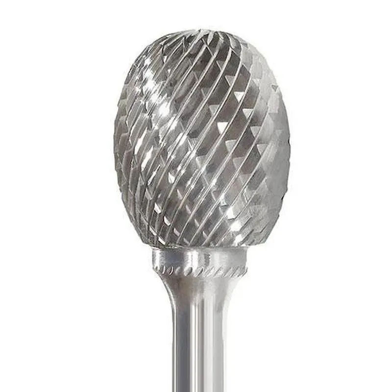 Insize Inse-3 10Mm Oval Double-Cut Carbide Burr For Controlled Surface Finishing 1