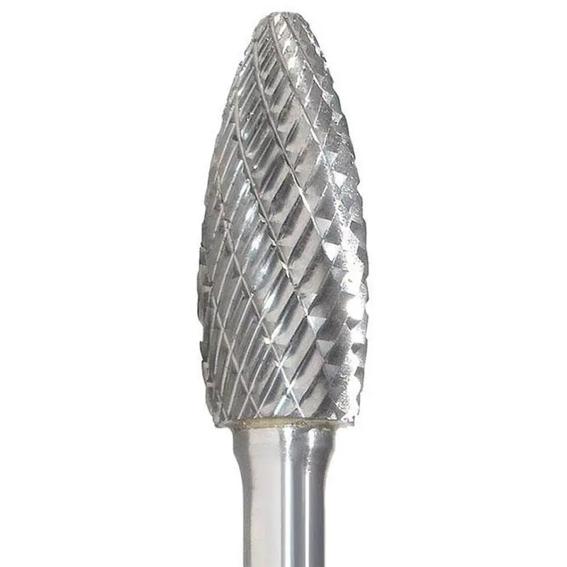 Insize Insh-5 12Mm Flame-Shaped Double-Cut Carbide Burr For Aggressive Material Removal 1