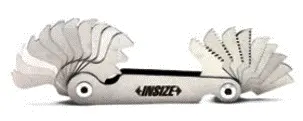 Insize Whitworth Pitch Gauge Set – 28-Piece, Alloy Steel, Model In48200328 1