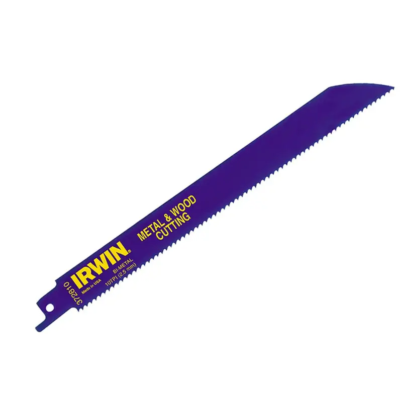 Irwin 300Mm Sabre Saw Blades – 110R Bimetal Design For Wood & Metal, 5-Pack (10504159) 1