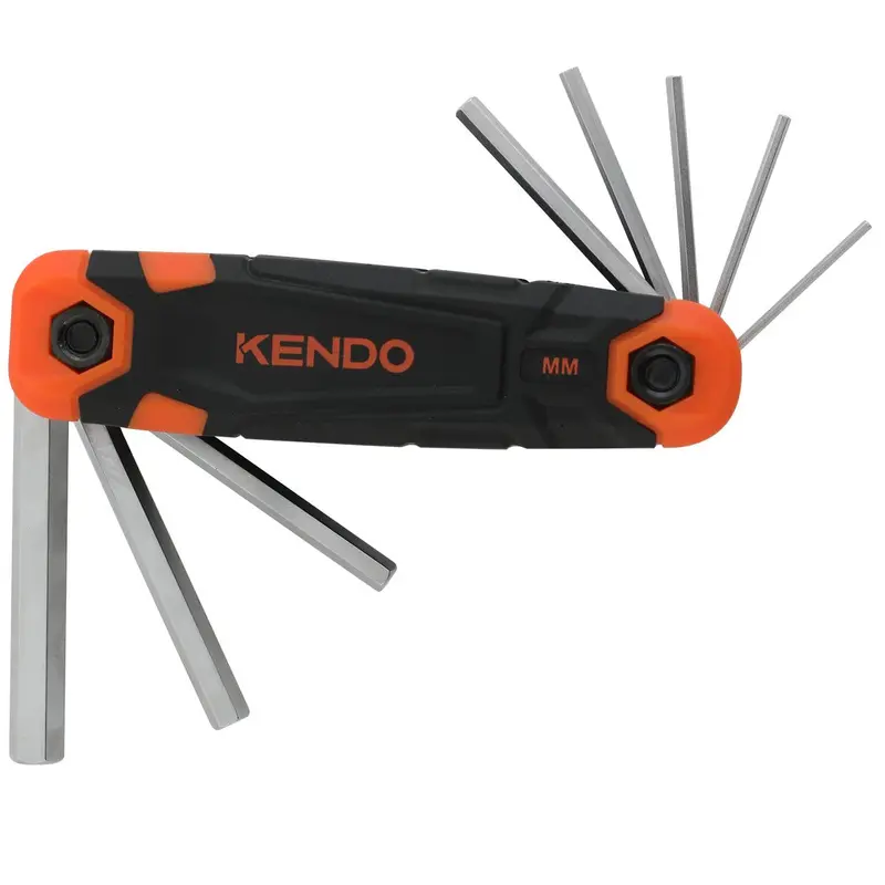 Kendo 8-Piece Foldable Hex Allen Key Set 1