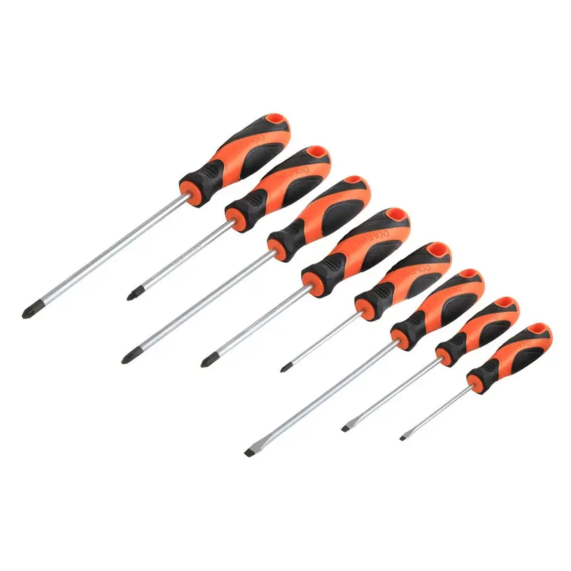 Kendo 8-Piece General-Purpose Screwdriver Set – Durable Tips And Comfort Handles 1