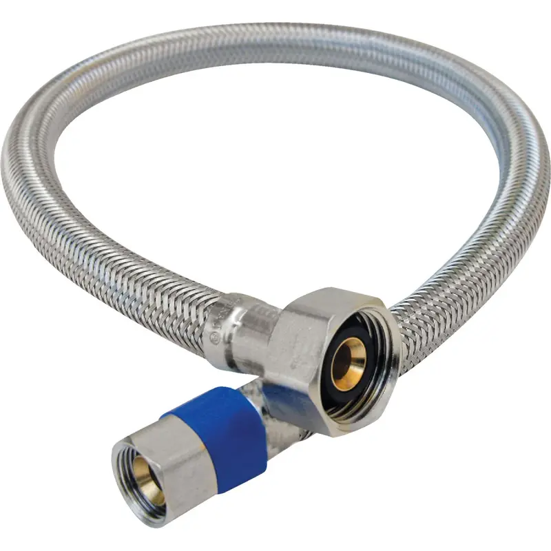 Lasco Stainless Steel Braided Faucet Supply Line – 3/8-Inch Compression X 1/2-Inch Fip, 16-Inch Length 1