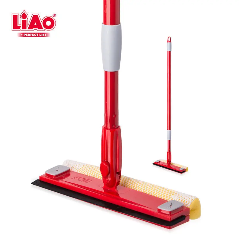 Liao Steel Telescopic Window Cleaner — 4.2Ft Pole With Sponge And Squeegee 1