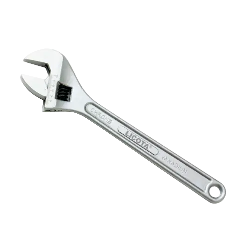 Licota 18-Inch Adjustable-Angle Wrench – Silver Matte Finish 1