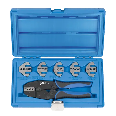 Licota 6-In-1 Multi-Function Crimping Tool Kit – Compact Blow-Molded Case, Taiwan-Made 1