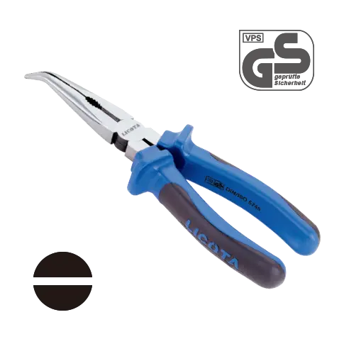 Licota Bent Nose Pliers – 8" (200 Mm), Chrome Vanadium, Taiwan Engineered 1